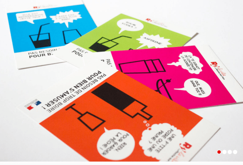 carte postale publicaitaire