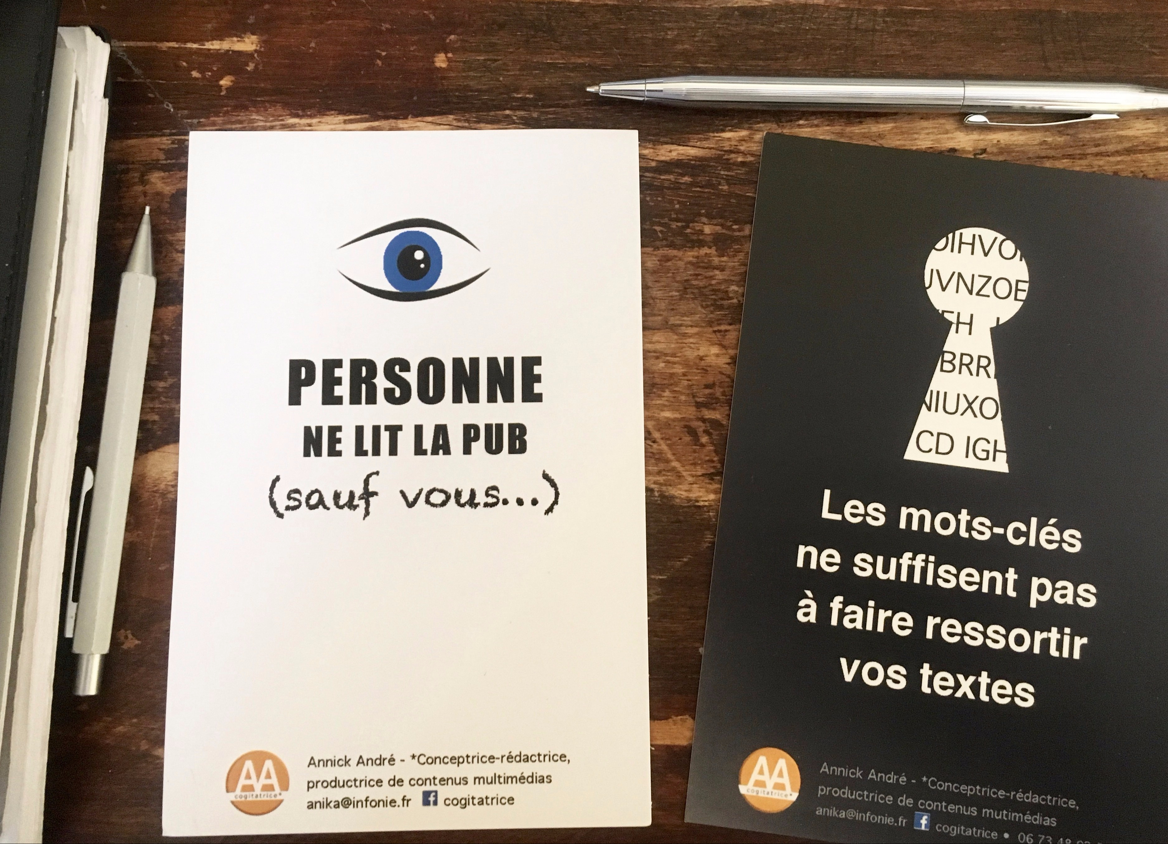 cartes publicitaires