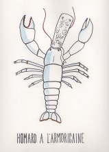 cuisine, bretagne, menu, illustration